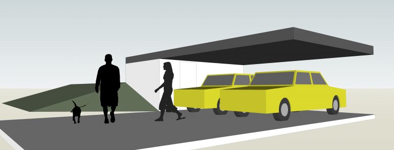 NADSTREŠEK KOLESARNICA M